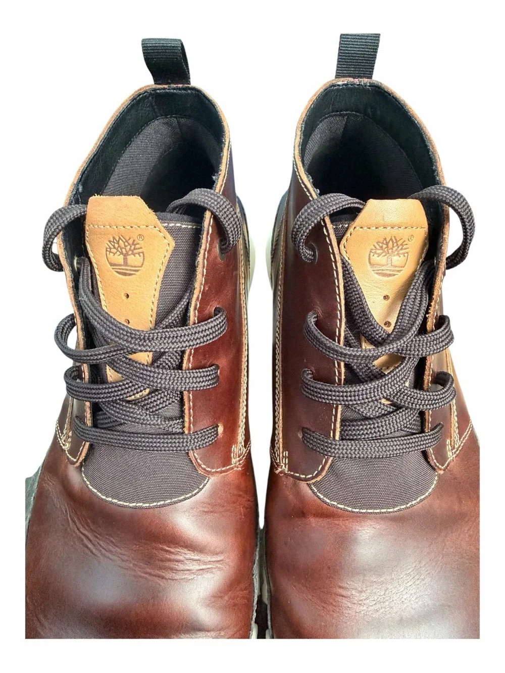 Timberland SensorFlex Brown Leather Chukka Boots Men’s Size 12 EU 46